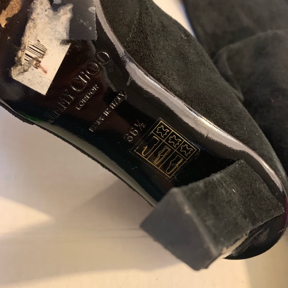 Jimmy choo heel boots women’s 36.5 shoes suede black - Picture 8 of 8